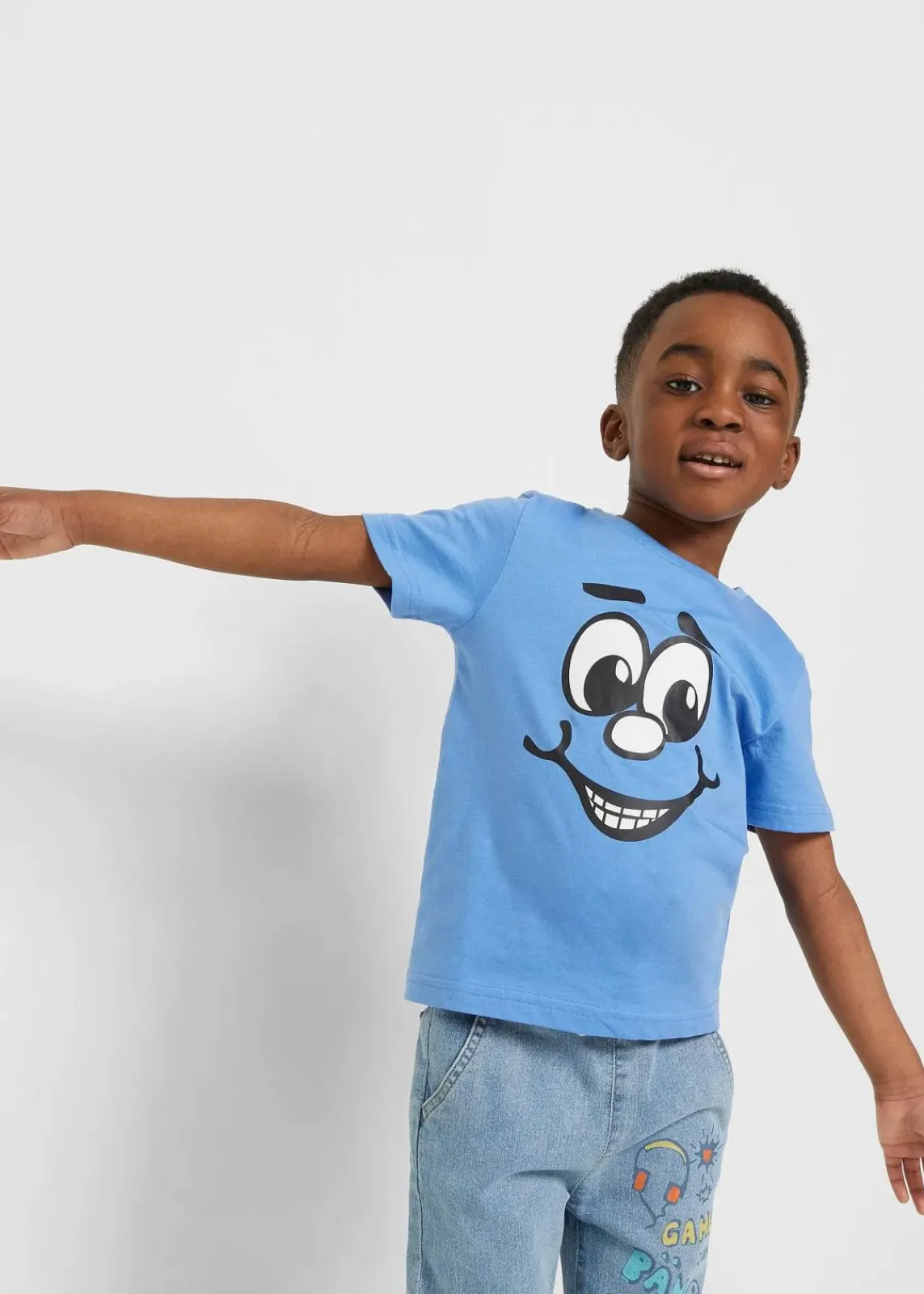 T-Shirt mit Bio-Baumwolle (2er Pack)|bonprix Clearance