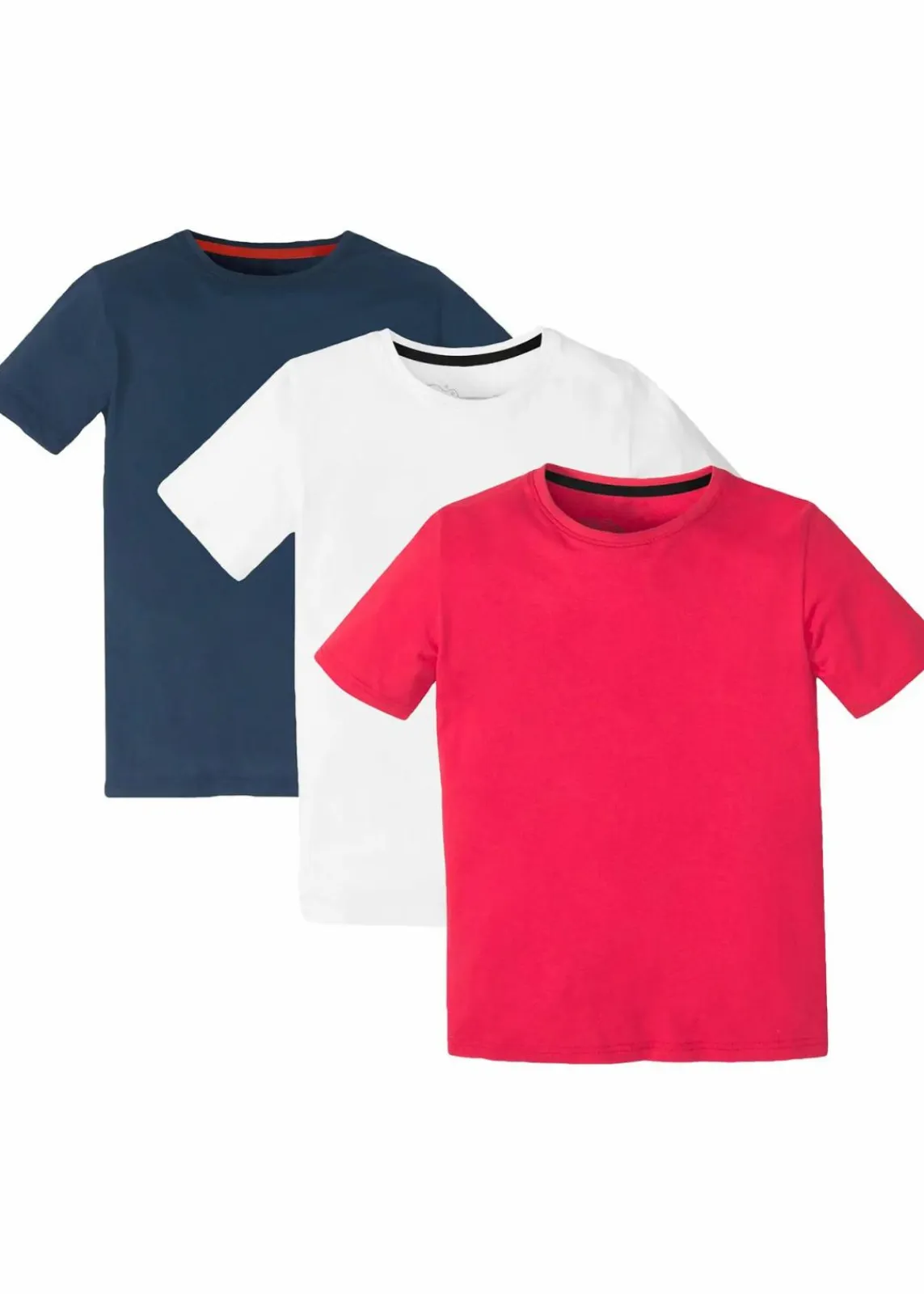 T-Shirt mit Bio-Baumwolle (3er Pack)|bonprix New