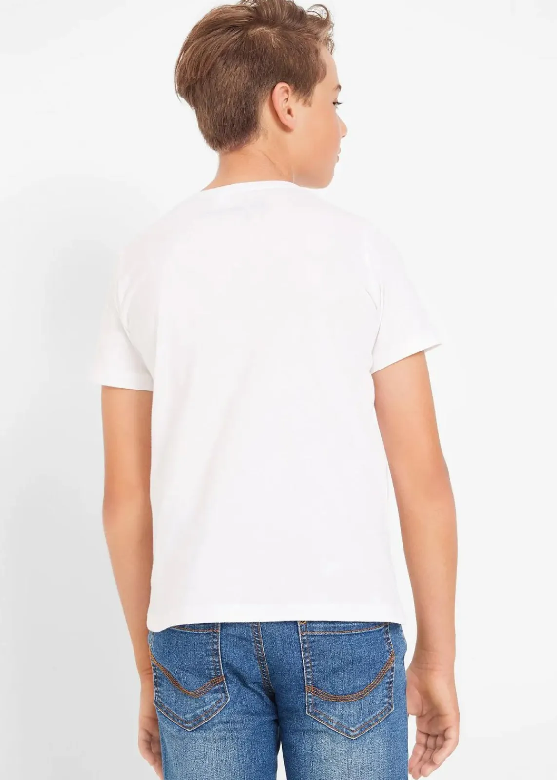 T-Shirt mit Bio-Baumwolle (3er Pack)|bonprix New