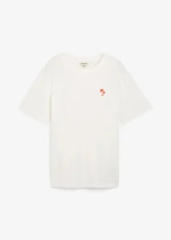 bonprix Strandmode|Große Größen|T-Shirt mit Rückenprint, Loose Fit wollweiß bedruckt