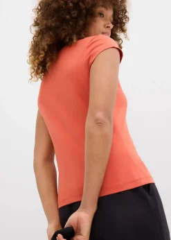 bonprix Nachhaltigere Materialien|Shirts & Tops|T-Shirt mit reiner Bio-Baumwolle zimtrot