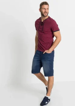 T-Shirt mit Schnürung aus Bio-Baumwolle|bonprix Discount