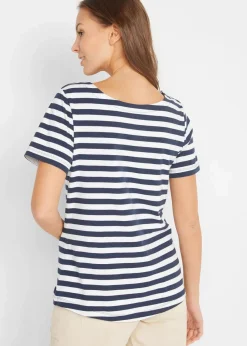 T-Shirt mit U-Boot-Ausschnitt|bonprix Outlet