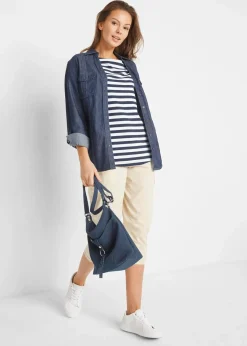 T-Shirt mit U-Boot-Ausschnitt|bonprix Outlet