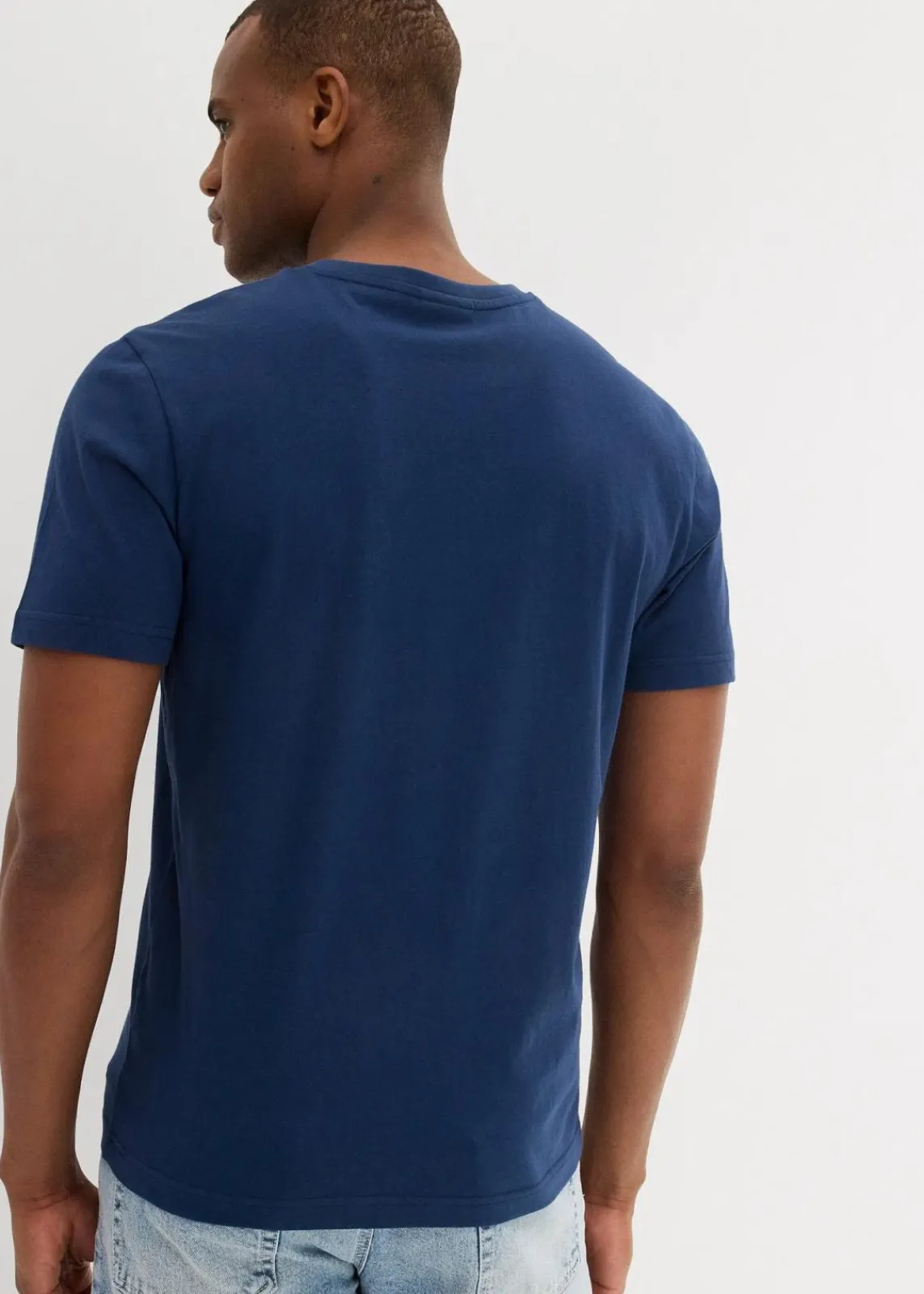 T-Shirt mit V-Ausschnitt aus reiner Bio-Baumwolle (2er Pack)|bonprix