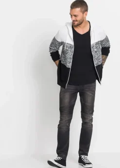 bonprix Shirts & Polos|Basics|T-Shirt mit V-Ausschnitt (3er Pack) schwarz+schwarz+schwarz