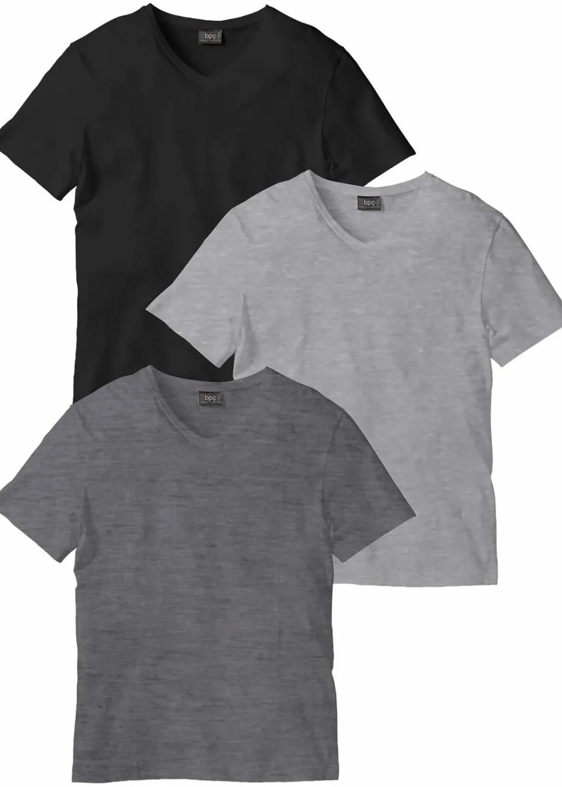 T-Shirt mit V-Ausschnitt (3er Pack)|bonprix Hot
