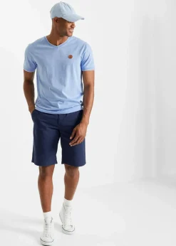 T-Shirt mit V-Ausschnitt in Doppeloptik|bonprix Sale