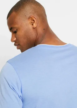 T-Shirt mit V-Ausschnitt in Doppeloptik|bonprix Sale