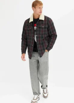 bonprix Shirts & Polos|Große Größen|T-Shirt mit Weihnachtsmotiv aus reiner Bio-Baumwolle schwarz