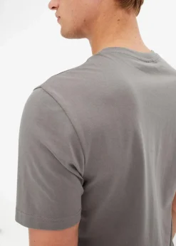 bonprix Große Größen|Shirts & Polos|T-Shirt mit Weihnachtsmotiv aus reiner Bio-Baumwolle rauchgrau