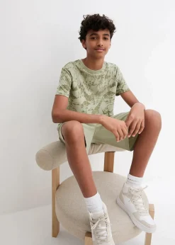 T-Shirt und Bermuda aus Bio Baumwolle (2-tlg.Set)|bonprix