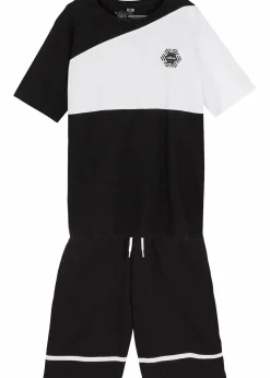 T-Shirt und Jersey-Bermuda (2-tlg.Set) aus reiner Bio-Baumwolle|bonprix