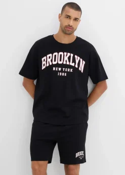 T-Shirt und Shorts aus schwerer Bio-Baumwolle (2-tlg.Set)|bonprix Outlet