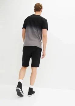 T-Shirt und Sweat-Bermuda (2-tlg.Set) aus reiner Baumwolle|bonprix Outlet