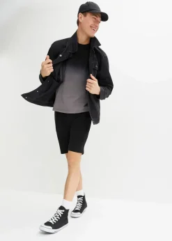 T-Shirt und Sweat-Bermuda (2-tlg.Set) aus reiner Baumwolle|bonprix Outlet