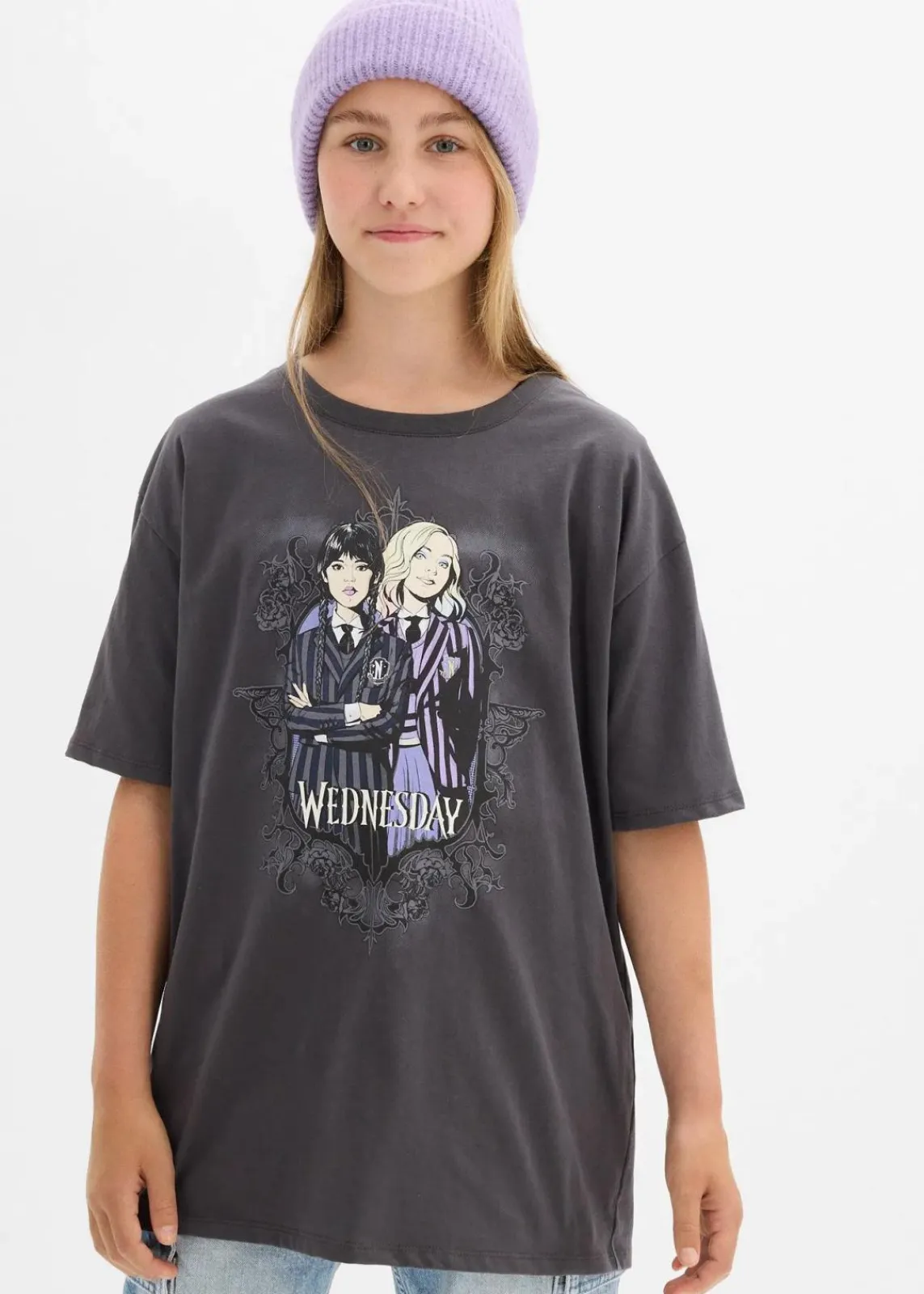 T-Shirt aus reiner Baumwolle|Wednesday Hot