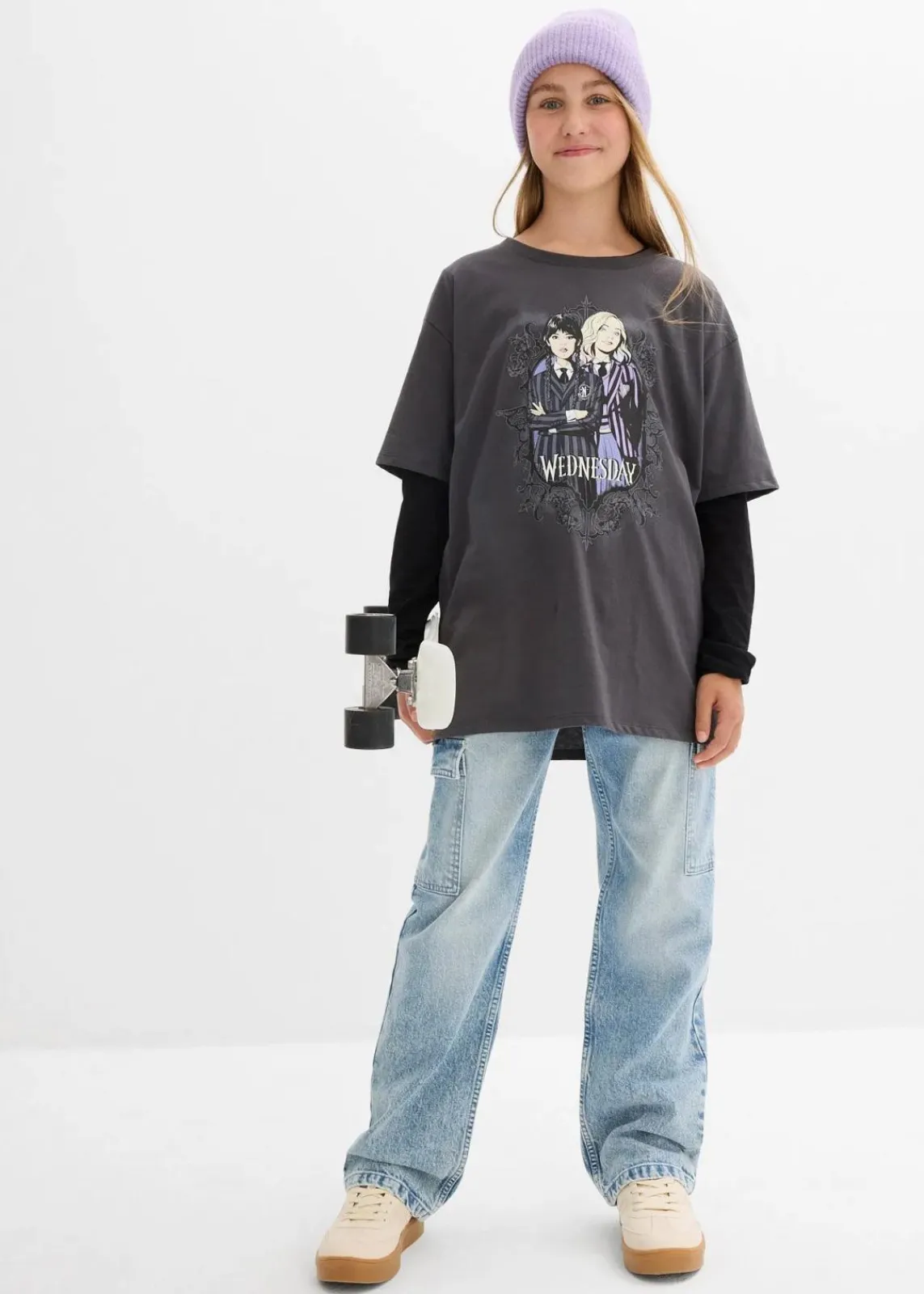 T-Shirt aus reiner Baumwolle|Wednesday Hot