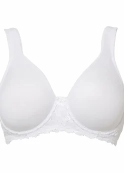 bonprix Große Cups D-H|Bhs|T-Shirt-BH mit gepolsterten Trägern weiß