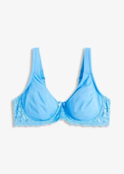 bonprix Große Cups D-H|Bhs|T-Shirt-BH mit gepolsterten Trägern brilliantblau