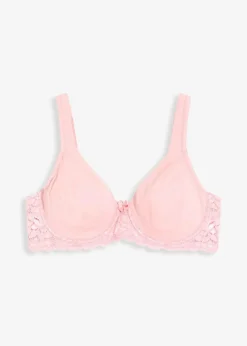 bonprix Große Cups D-H|Bhs|T-Shirt-BH mit gepolsterten Trägern antikrosa