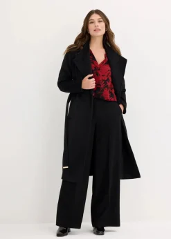 bonprix Bekleidung·Jacken & Mäntel|Blusen & Tuniken|Tunika schwarz/rot bedruckt