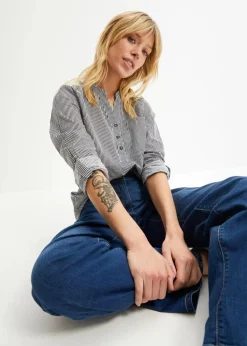 bonprix Bekleidung·Jacken & Mäntel|Blusen & Tuniken|Tunika dunkelblau/weiß gestreift