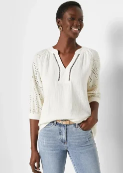 Tunika aus luftigem Musselin|bonprix Hot