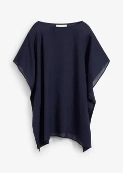 bonprix Bekleidung·Jacken & Mäntel|Blusen & Tuniken|Tunika aus Ramie dunkelblau