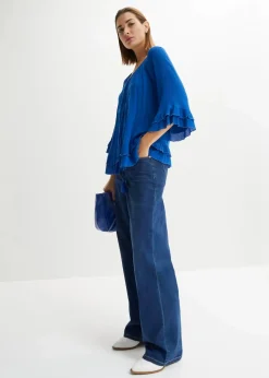 bonprix Nachhaltigere Materialien|Blusen & Tuniken|Tunika aus softer Viskose arktikblau