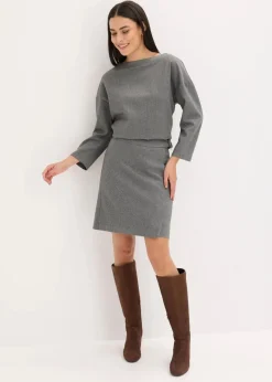 Tunika mit Fischgratmuster aus fester Ware|bonprix Best