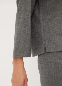 Tunika mit Fischgratmuster aus fester Ware|bonprix Best