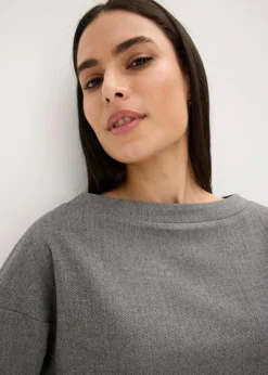 Tunika mit Fischgratmuster aus fester Ware|bonprix Best