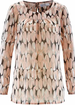 bonprix Bekleidung·Jacken & Mäntel|Blusen & Tuniken|Tunikabluse vintagerosa bedruckt