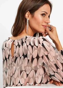 bonprix Bekleidung·Jacken & Mäntel|Blusen & Tuniken|Tunikabluse vintagerosa bedruckt