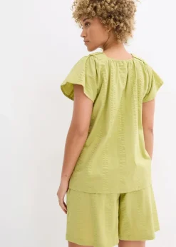 Tunikabluse aus Baumwoll-Seersucker|bonprix Online