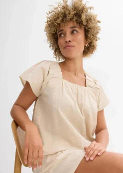 Tunikabluse aus Baumwoll-Seersucker|bonprix Best