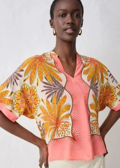 Tunikabluse aus feinem Seiden-Mix|bonprix Discount