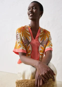 Tunikabluse aus feinem Seiden-Mix|bonprix Discount