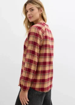 Tunikabluse aus Flanell|bonprix Outlet