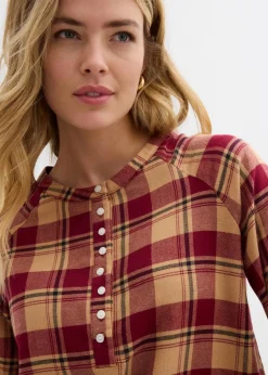 Tunikabluse aus Flanell|bonprix Outlet