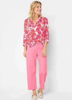 Tunikabluse aus fließender Viskose|bonprix Discount