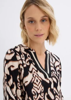 Tunikabluse aus fließender Viskose|bonprix Outlet