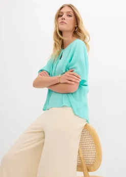 Tunikabluse aus fließender Viskose|bonprix Outlet