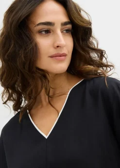 Tunikabluse aus fließender Viskose|bonprix