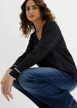 Tunikabluse aus fließender Viskose|bonprix