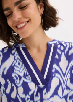 Tunikabluse aus fließender Viskose|bonprix Hot