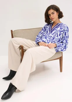 Tunikabluse aus fließender Viskose|bonprix Hot