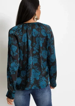 Tunikabluse aus leichtem Crêpe|bonprix