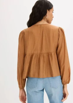 bonprix Bekleidung·Jacken & Mäntel|Blusen & Tuniken|Tunikabluse aus Lyocell kupfer